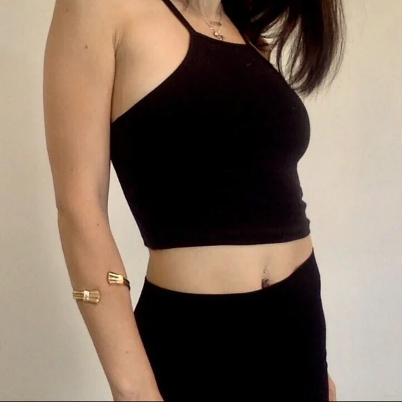 ZARA Black crop tank 🖤🖤🖤 - Picture 3 of 4